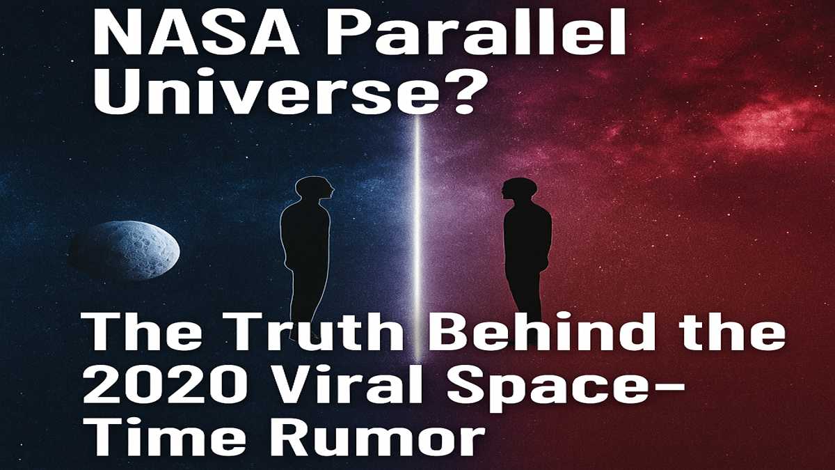 NASA parallel universe illustration showing mirrored figures in space