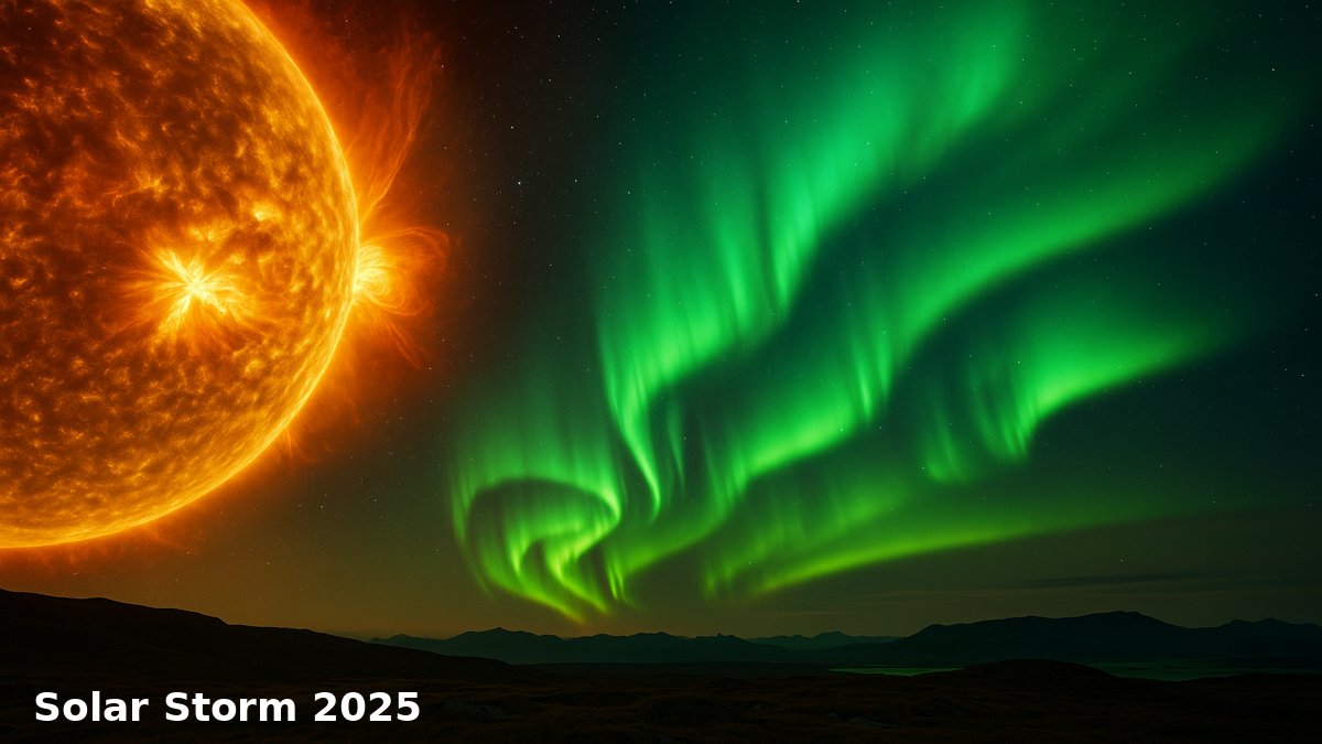 Solar storm 2025 NASA alert — aurora impact from geomagnetic storm