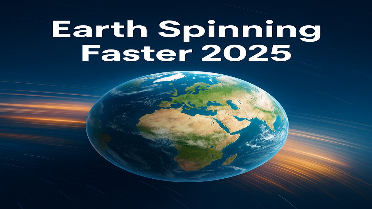 Earth spinning faster in 2025 with time distortion effect and high-speed motion