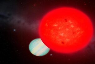 new exoplanet found orbiting red dwarf – TOI-6894 b artist impression