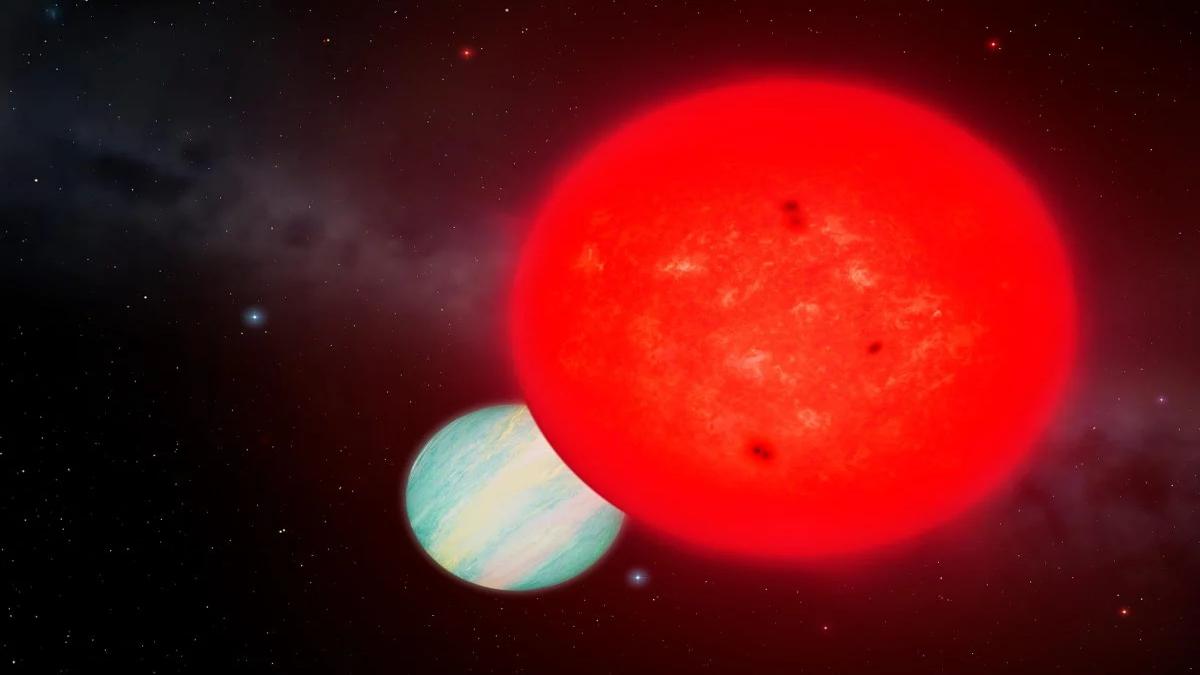 new exoplanet found orbiting red dwarf – TOI-6894 b artist impression