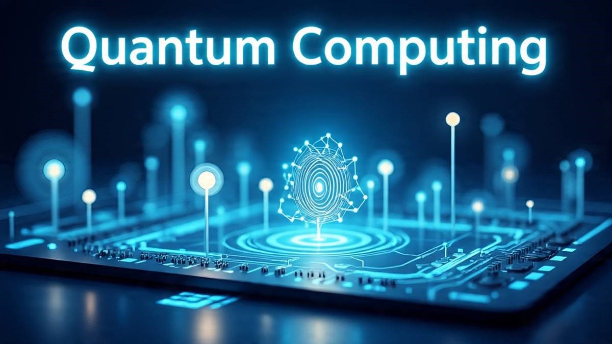 Quantum computing futuristic digital concept 2025